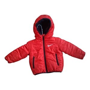 Nike Bright Red Quilted Jacket